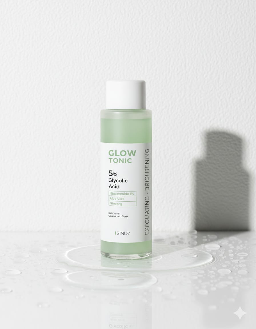 Sinoz Glow Tonic – تونر الجلايكوليك للتفتيح وتجديد البشرة