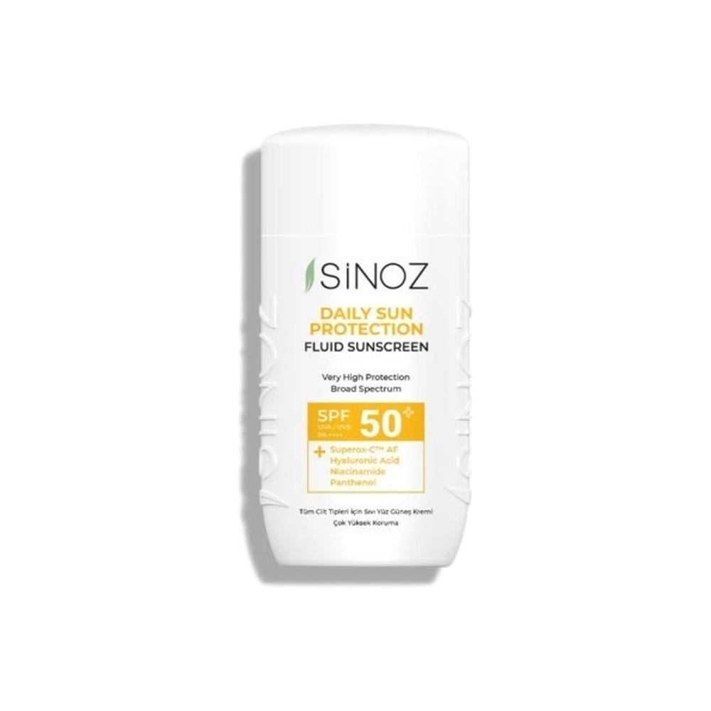 واقي شمس سينوز اليومي SPF 50+ PA++++ | Sinoz Daily Sun Protect Fluid Sunscreen 50ml